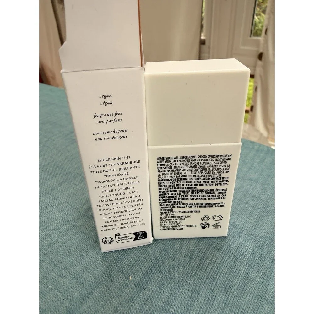 Shade 5 - Summer Fridays Sheer Skin Tint 1 Oz NEW Vegan Fragrance Free